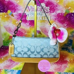 Coach Aqua Blue Monogram Demi Bag – Y2K